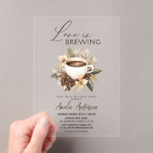 Boho Liebe bricht Brautparty Acryleinladungen (Insitu (Handheld))