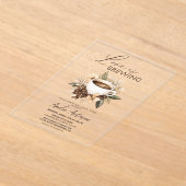 Boho Liebe bricht Brautparty Acryleinladungen (Ablage )