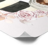 Boho Liebe bricht Brautparty Begrüßungszeichen Poster (Ecke)