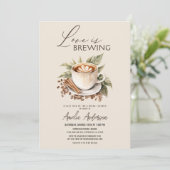 Boho Liebe bricht Brautparty Einladung (Stehend Vorderseite)