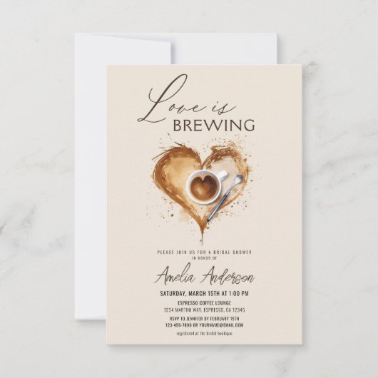 Boho Liebe bricht Brautparty Einladung (Vorderseite)