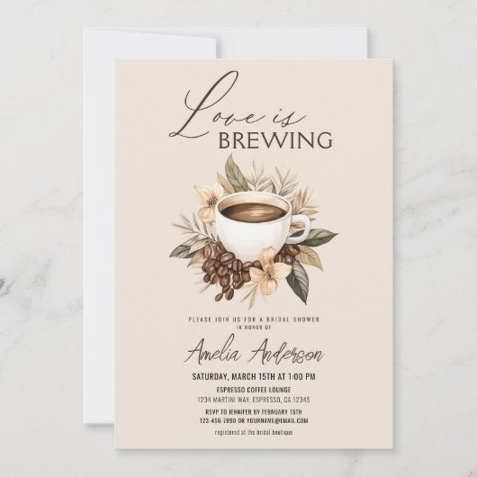 Boho Liebe bricht Brautparty Einladung (Vorderseite)