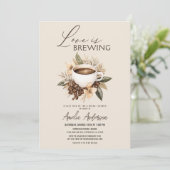 Boho Liebe bricht Brautparty Einladung (Stehend Vorderseite)