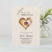 Boho Liebe bricht Brautparty Einladung (Stehend Vorderseite)