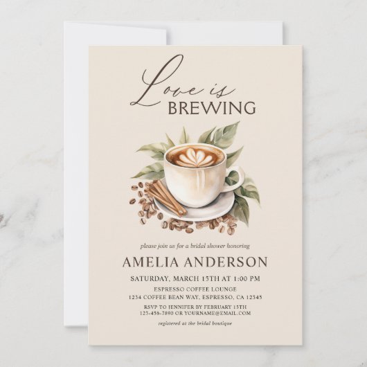 Boho Liebe bricht Brautparty Einladung (Vorderseite)