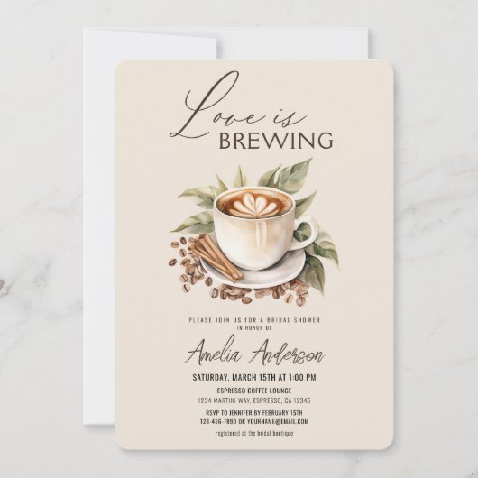 Boho Liebe bricht Brautparty Einladung (Vorderseite)