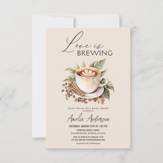 Boho Liebe bricht Brautparty Einladung (Vorderseite)