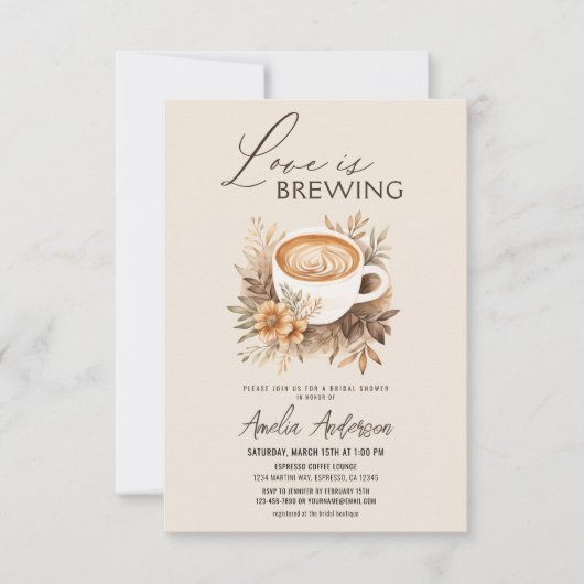 Boho Liebe bricht Brautparty Einladung (Vorderseite)