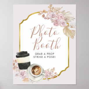 Boho Liebe bricht Foto Booth Sign Poster