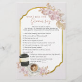 Boho Liebe brütet Brautparty, was Groom sagt (Vorderseite)