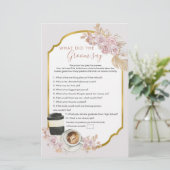 Boho Liebe brütet Brautparty, was Groom sagt (Stehend Vorderseite)