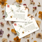 Boho Liebe Bug Insekten Dragonfly Babydusche Begleitkarte