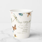 Boho Liebe Bug Insekten Dragonfly Babydusche Pappbecher (Rückseite)