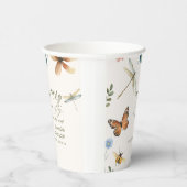 Boho Liebe Bug Insekten Dragonfly Babydusche Pappbecher (Rechts)