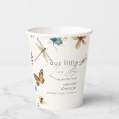 Boho Liebe Bug Insekten Dragonfly Babydusche Pappbecher (Vorderseite)