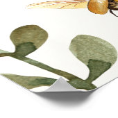 Boho Liebe Bug Insekten Dragonfly Babydusche Poster (Ecke)
