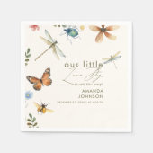 Boho Liebe Bug Insekten Dragonfly Babydusche Serviette (Vorderseite)