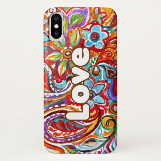 Boho Liebe Case-Mate iPhone Hülle (Rückseite)