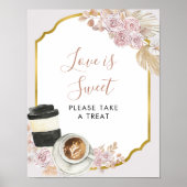 Boho Liebe ist Brewing Brautparty Liebe ist Sweet Poster (Vorne)