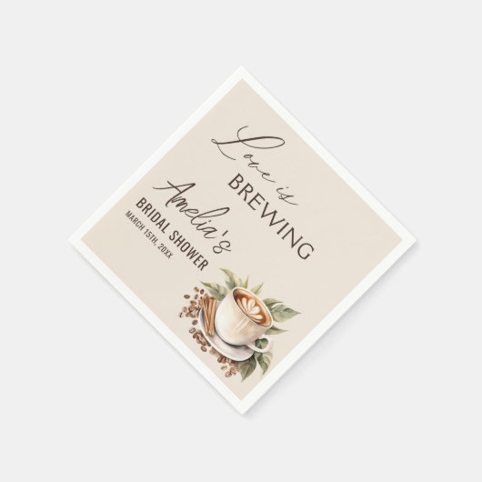 Boho Liebe ist das Brechen Coffee Brautparty Serviette (Ecke)