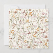 Boho Liebe ist in Bloom Wildblume Brautparty Einladung (Rückseite)