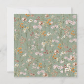 Boho Liebe ist in Bloom Wildblume Brautparty Einladung (Rückseite)