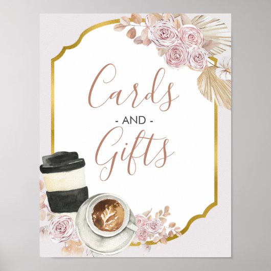 Boho Liebe ist Sweet Brautparty Cards & Gifts Poster (Vorne)