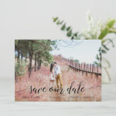 Boho Liebe Save the Date (Stehend Vorderseite)