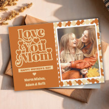 Boho Liebe Sie Mama Personalisiert Foto Mütter Tag