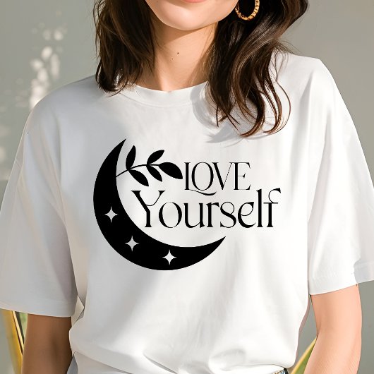 Boho Liebe Sie selbst Crescent Moon Inspiration Tri-Blend Shirt