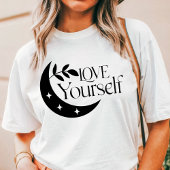 Boho Liebe Sie selbst Crescent Moon Inspiration Tri-Blend Shirt