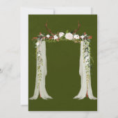 Boho Lieber Antlers Canopy wirst du meine Bridesma Einladung (Rückseite)