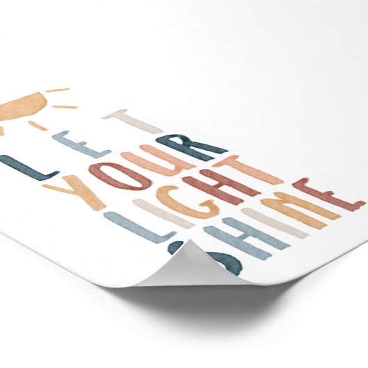 Boho ließ dein helles Poster (Ecke)