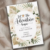 Boho Ließ die Adventure Begin Baby Dusche Einladung