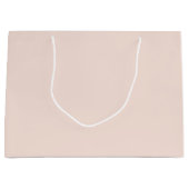 Boho Light Blush Pink Solid Color F8E3DA Große Geschenktüte (Vorderseite)