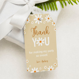 Boho Light Daisy 1. Geburtstag Vielen Dank für Ihr Geschenkanhänger