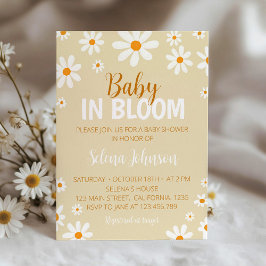 Boho Light Daisy Baby Shower Einladung