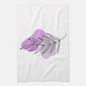 Boho lila Blume Geschirrtuch (Vertikal)