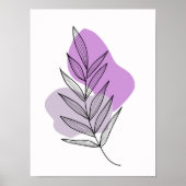 Boho lila Blume Poster (Vorne)