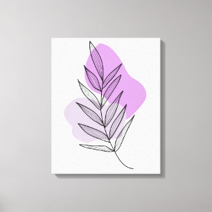 Boho lila Blüte  Leinwanddruck