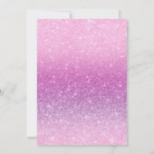 Boho Lila eine kleine Butterfly Girl Babydusche Einladung (Rückseite)