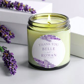 Boho Lila Flieder Aquarell Gefallen Hochzeit Runder Aufkleber