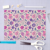 Boho Lila Floral Botanical Seidenpapier (Handwerk)