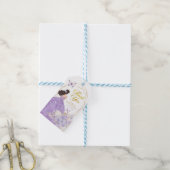 Boho Lila Floral Butterfly Princesa Quinceañera Geschenkanhänger (Mit Garn)