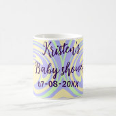 Boho lila grüne Babydusche Marmor rustikal, modern Kaffeetasse (Mittel)