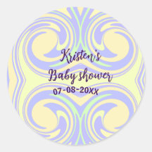 Boho lila grüne Babydusche Marmor rustikal, modern