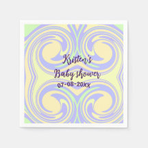 Boho lila grüne Babydusche Marmor rustikal, modern