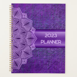 Boho Lila Mandala 2023 Planer