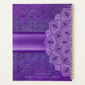 Boho Lila Mandala 2023 Planer (Rückseite)