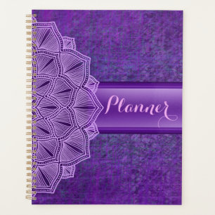 Boho Lila Mandala Grosser Planer